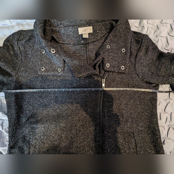 Loft Grey Motorcycle Jacket in Grey Cotton - Picture 5 of 9